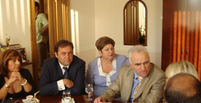 Σύσκεψη με τον Πρύτανη του Πανεπιστημίου της Μαριούπολης Κώστα Μπαλαμπάνωφ, την Πρόεδρο Ομοσπονδίας Ελληνικών Κοινοτήτων στην Ουκρανία 